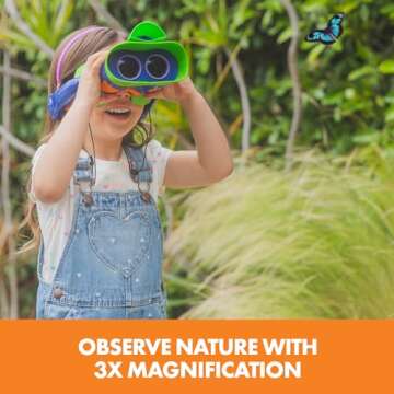 Educational Insights GeoSafari Jr. Kidnoculars Extreme, Kids Binoculars With Audio, Perfect Outdoor Toy For Ages 5+
