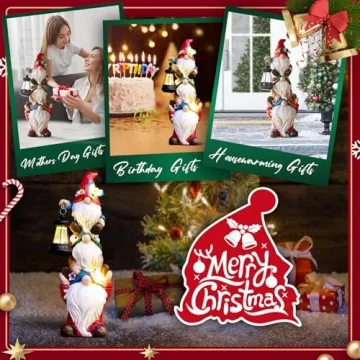 Solar Garden Gnome Statue - Funny Outdoor Decor