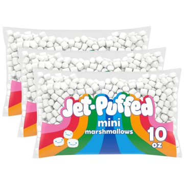 Jet-Puffed Mini Marshmallows - 10 oz Bags, 3-Pack for Tasty Treats