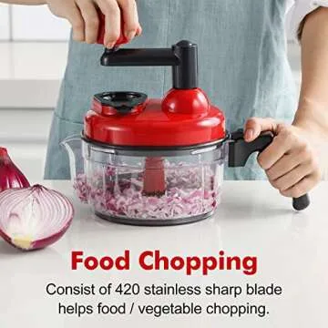 Geedel Hand Food Chopper for Easy Meal Prep