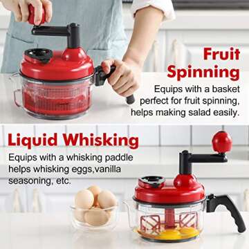 Geedel Hand Food Chopper for Easy Meal Prep