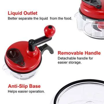 Geedel Hand Food Chopper for Easy Meal Prep