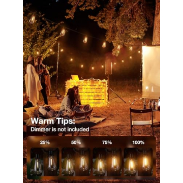 Addlon 150 FT Outdoor String Lights with Shatterproof Bulbs