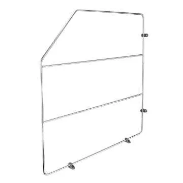 Rev-A-Shelf 18" Baking Sheet Shelf Organizer for Wall and Base Kitchen Cabinets, Divider Pan Rack Storage Wires for Cupboards, Chrome, 597-18CR-52