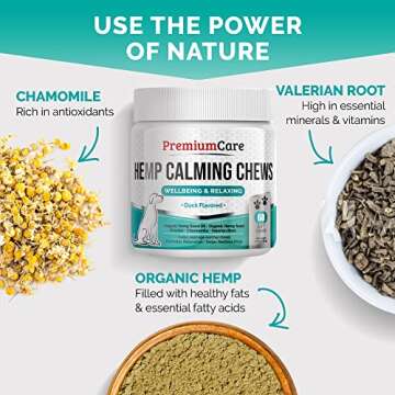 Hemp Calming Chews for Dogs - Natural Anxiety Relief