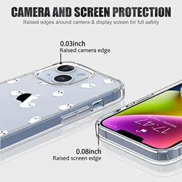 Trendy LUHOURI iPhone 14 Case with Screen Protector