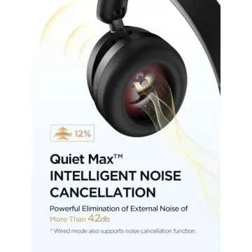 1MORE SonoFlow-Pro Noise Cancelling Headphones - HQ51 Over Ear Bluetooth Headphones with LDAC for Hi-Res Wireless Audio,100H Playtime,Bluetooth 5.4,QuietMax ANC, Comfortable Fit,Clear Calls