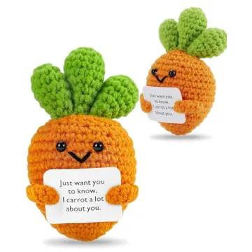 JELUTAR Mini Funny Positive Potato 3" Knitted Doll for Cheerful Gifts