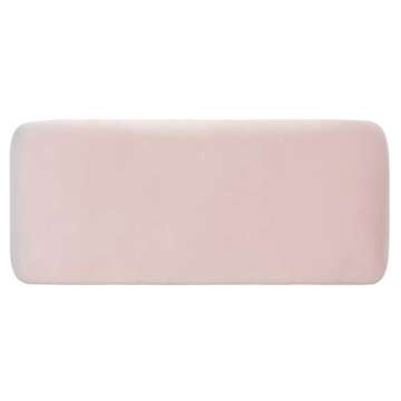 SAFAVIEH Tenko Modern Light Pink Velvet Bench - Glam Style