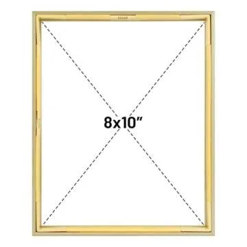 Frametory, 8x10 Floating Picture Frame - Metal Photo Frame - Real Glass - for Wall Mount or Tabletop Displays (Gold, 2 Pack)