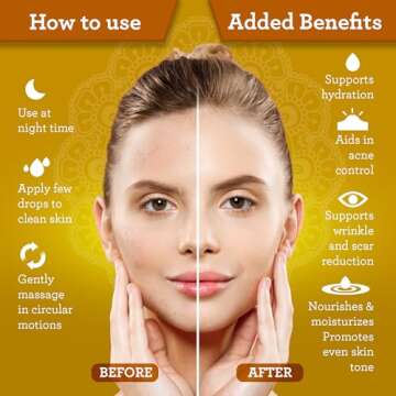 GuruNanda Castor Oil (8 Fl oz), 100% Pure, Cold Pressed & Hexane-Free, Hydrating Carrier Oil, Natural Castor Oil for Hair, Eyebrows & Eyelashes Growth