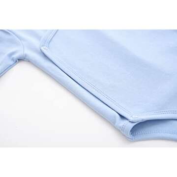 ACESTAR Baby Side Snap Bodysuits for Boys and Girls