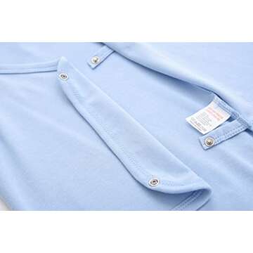 ACESTAR Baby Side Snap Bodysuits for Boys and Girls