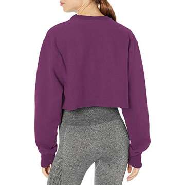 Champion Women's Vintage Wash Reverse Weave Cropped Block Arch