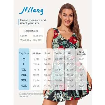 Stylish Plus-Size Swimdress with Tummy Control for Women