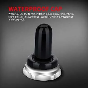 DaierTek Waterproof Toggle Switch 12V 30A Heavy Duty 2 Pin
