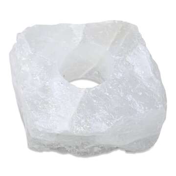 Clear Quartz Candle Holders - Elegant Healing Crystals Decor