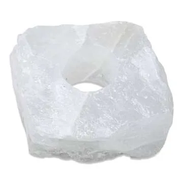 Clear Quartz Candle Holders - Elegant Healing Crystals Decor