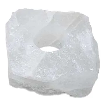 Clear Quartz Candle Holders - Elegant Healing Crystals Decor