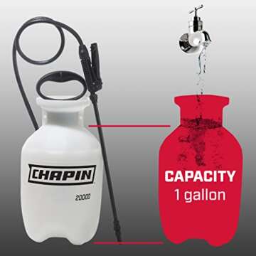 HARRIS Diatomaceous Earth Food Grade, 10lb with Powder Duster Included in The Bag & Chapin 20000 Garden Sprayer 1 Gallon Lawn