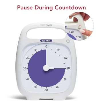 TIME TIMER PLUS 120 Minute Visual Countdown Timer for All Ages