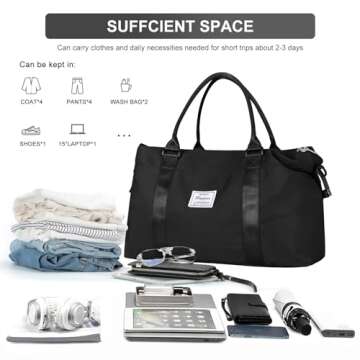 Stylish Gym Bag for Women - Practical Travel Duffel