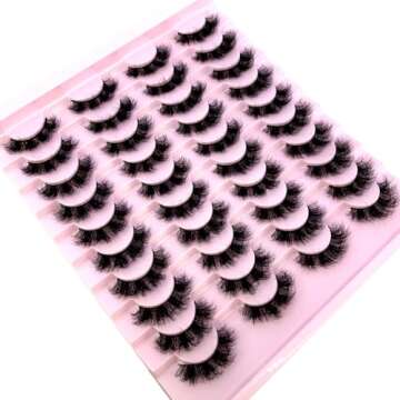 Buy HBZGTLAD 20 Pairs 3D Mink Lashes - Elevate Your Look!
