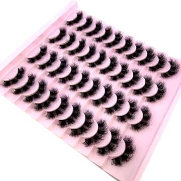 Buy HBZGTLAD 20 Pairs 3D Mink Lashes - Elevate Your Look!
