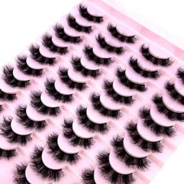 Buy HBZGTLAD 20 Pairs 3D Mink Lashes - Elevate Your Look!