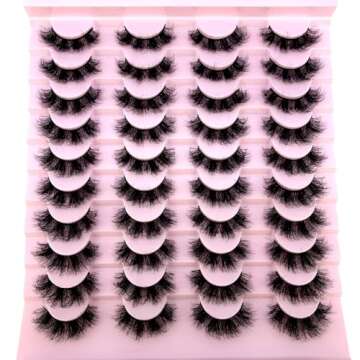 Buy HBZGTLAD 20 Pairs 3D Mink Lashes - Elevate Your Look!