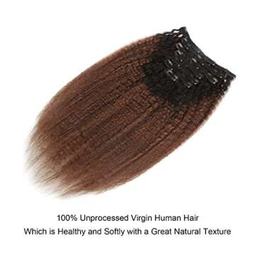 Lovrio Kinky Straight Clip-in Extensions for Stunning Look