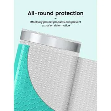 GSSSUSA Bubble Mailers 4x8 Inch 50 Pack Padded Envelopes Usable Size 4x7 Inch Shipping Envelopes Self Seal Small Packaging Shipping Bags for Mailing Jewelry, Small Business, Teal