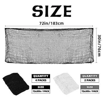 Xgunion Creepy Cloth 6Pcs 30×72inch Black Spooky Scary Gauze Decor Halloween Decorations for Party ...