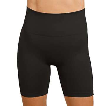 MAXXIM Womens Seamless Biker Shorts High Waisted Scrunch for Yoga Gym Workout Running Exercise Fitness Shorts Black Small