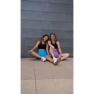 MAXXIM Womens Seamless Biker Shorts High Waisted Scrunch for Yoga Gym Workout Running Exercise Fitness Shorts Black Small