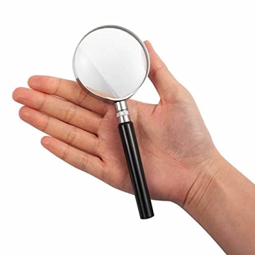JORCEDI 10X Handheld Magnifier - Perfect for Reading