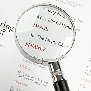 JORCEDI 10X Handheld Magnifier - Perfect for Reading