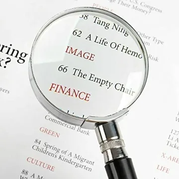 JORCEDI 10X Handheld Magnifier - Perfect for Reading