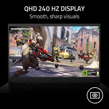 Razer Blade 15 Gaming Laptop: NVIDIA GeForce RTX 4070-13th Gen Intel 14-Core i7 CPU - 15.6” QHD 240Hz - 16GB DDR5 RAM, 1TB PCIe SSD - Windows 11 - CNC Aluminum - Chroma RGB - Thunderbolt 4