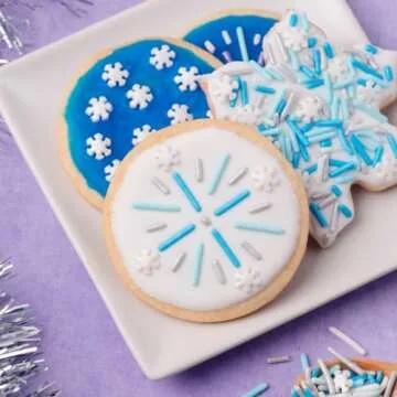 Winter Edible Sprinkle Mix for Cake and Cookie Decor