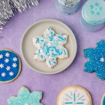 Winter Edible Sprinkle Mix for Cake and Cookie Decor