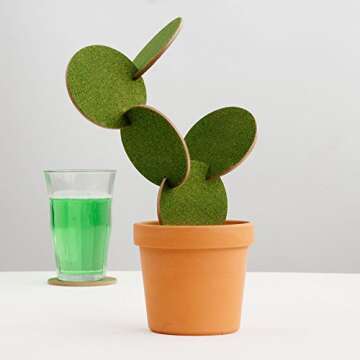 Suck.UK Cactus Coasters – Fun and Eco-Friendly Design