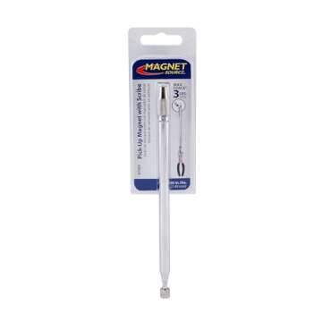 Master Magnetics Magnetic Pick-Up Tool - Telescoping, Retrieving Magnet with Scribe, 25" Length, 3 lb. Hold, 07565