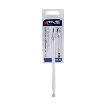 Master Magnetics Magnetic Pick-Up Tool - Telescoping, Retrieving Magnet with Scribe, 25" Length, 3 lb. Hold, 07565