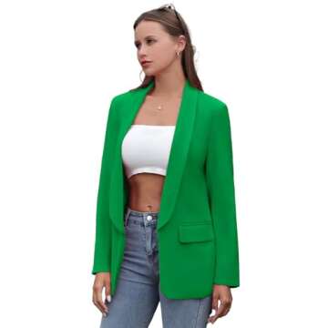 Womens Casual Blazers Stylish Suit Jacket for Work