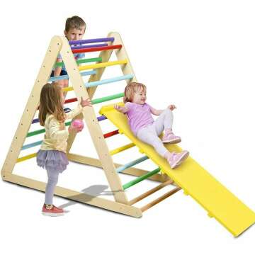 Foldable Triangle Climber & Ramp for Toddlers