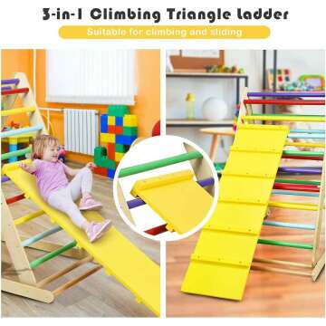 Foldable Triangle Climber & Ramp for Toddlers