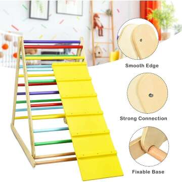 Foldable Triangle Climber & Ramp for Toddlers