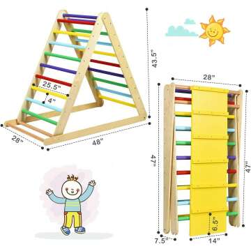 Foldable Triangle Climber & Ramp for Toddlers