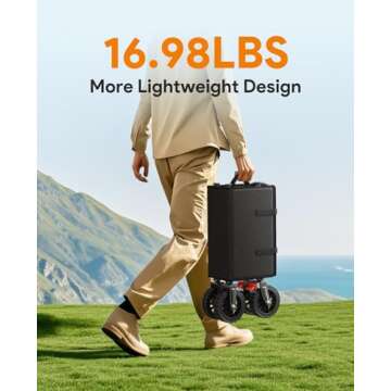 Foldable Wagon with 330lbs Capacity for All Terrains